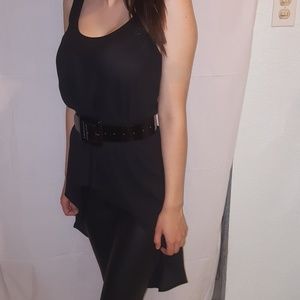 Small Decree High Low Tank Top Black